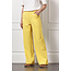 Studio Anneloes Lexie bonded trousers golden yellow
