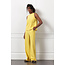Studio Anneloes Lexie bonded trousers golden yellow