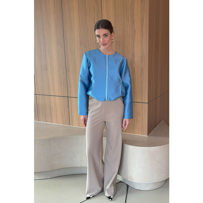 Studio Anneloes LEXIE BONDED TROUSERS- LATTE