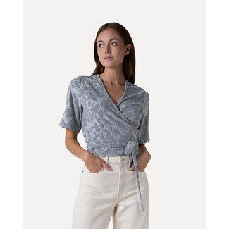 Another Label Bine toweling top s/s Grey melee