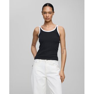 MSCH MSCHGubbe Rasmia U SL Top Black B White