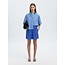 Selected Femme SLFLAERKE HW WIDE BRODERI ANG SHORTS B Dazzling Blue