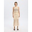Selected Femme SLFALIMA HW MIDI CROCHET SKIRT B Sandshell