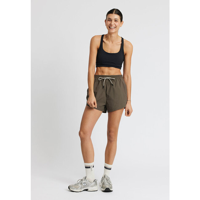 Rethinkit Track Shorts Petra dark brown