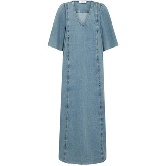 HAUTE L'AMITIÉ Denim Raw Hem Dress Denim blue