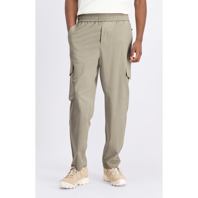 Law Of The Sea MERI MELANGE CARGO PANTS Feather Gray