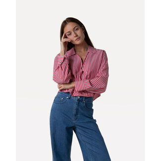 Another Label Elsie top l/s Red white stripe