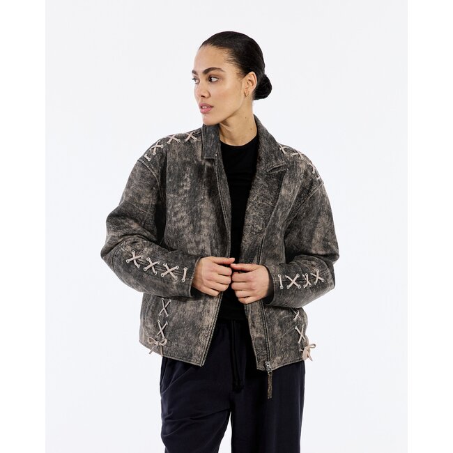 Stieglitz Gigi Leather Jacket Black