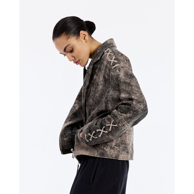 Stieglitz Gigi Leather Jacket Black