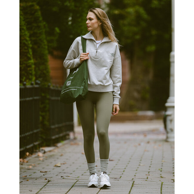 Mercer The Mercer CR Quarter Zip Light Grey Melange