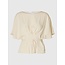 Selected Femme SLFMATILDA SS PLEATED TOP B Birch
