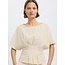 Selected Femme SLFMATILDA SS PLEATED TOP B Birch