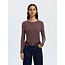 Selected Femme SLFANNA LS CREW NECK TEE STR NOOS Fig
