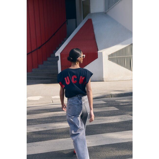 BY BAR mason lucky curve top midnight