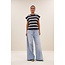 BY BAR mason stripe top grain navy stripe