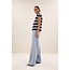 BY BAR mason stripe top grain navy stripe
