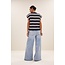 BY BAR mason stripe top grain navy stripe