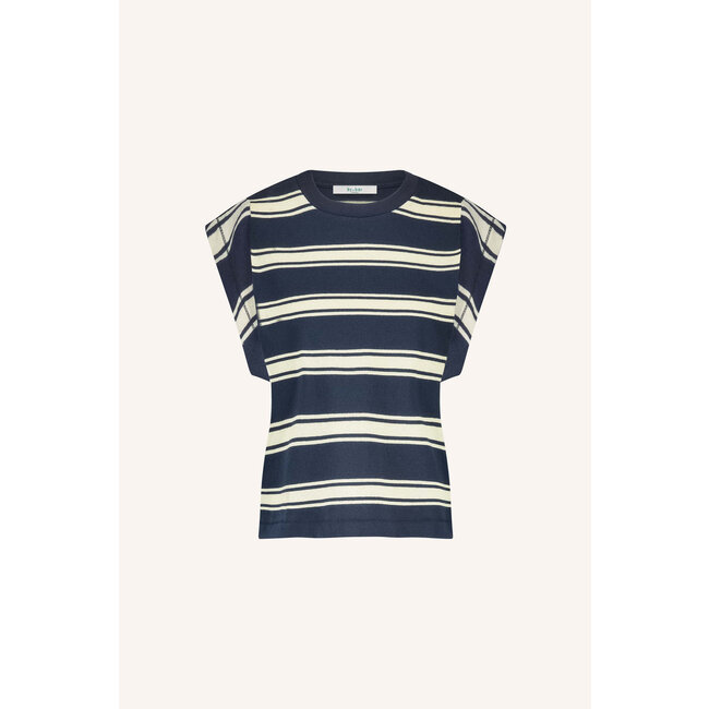 BY-BAR mason stripe top grain navy stripe