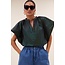 BY BAR vina electric blouse electric green