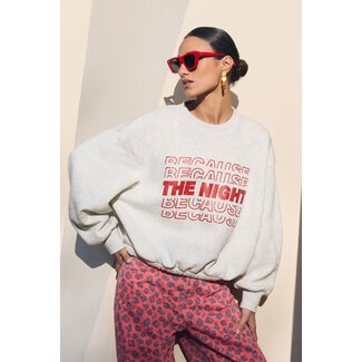 BY BAR bodil nights sweater light grey melee