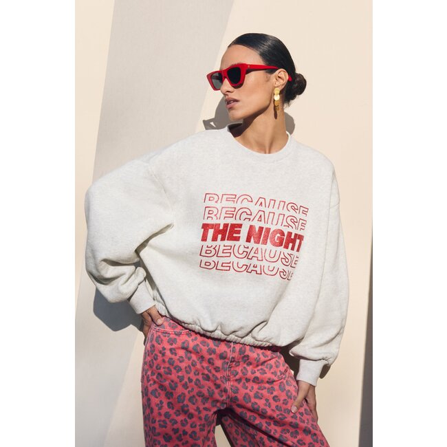 BY BAR bodil nights sweater light grey melee