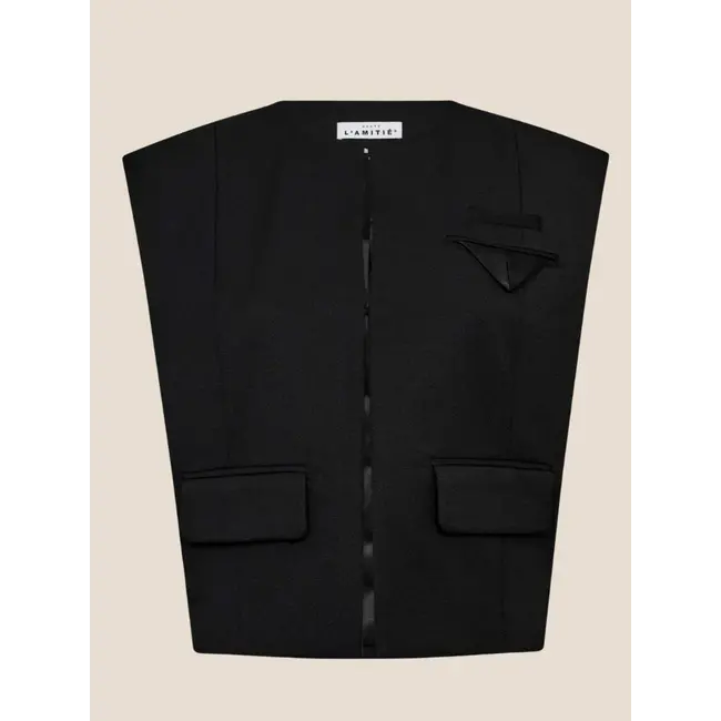 HAUTE L'AMITIÉ Premiere Box Waistcoat Black