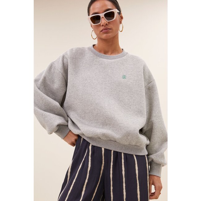 BY BAR bibi lucky curve sweater grey melee