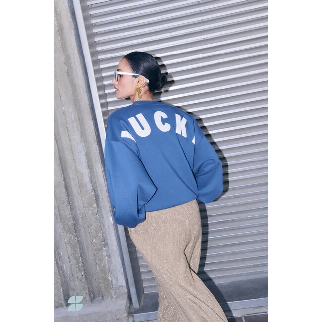 BY BAR bibi lucky curve sweater winter blue