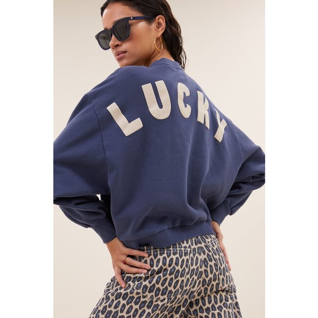 BY BAR bibi lucky curve sweater winter blue