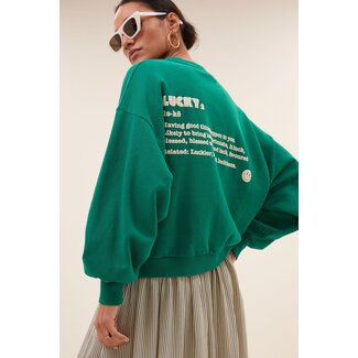 BY BAR bibi dictionary big sweater peacock green
