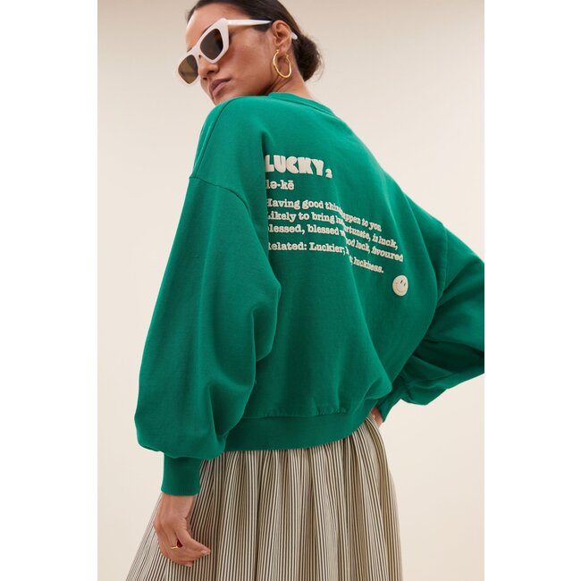 BY BAR bibi dictionary big sweater peacock green