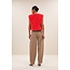 BY BAR wolly red gilet poppy red