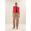 BY BAR wolly red gilet poppy red