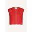 BY BAR wolly red gilet poppy red