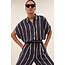 BY BAR karly tie dye stripe blouse blue tie dye stripe