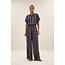 BY BAR karly tie dye stripe blouse blue tie dye stripe