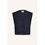 BY BAR nori pinstripe gilet midnight