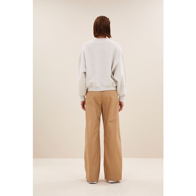 BY BAR bibi logo sweater light grey melee