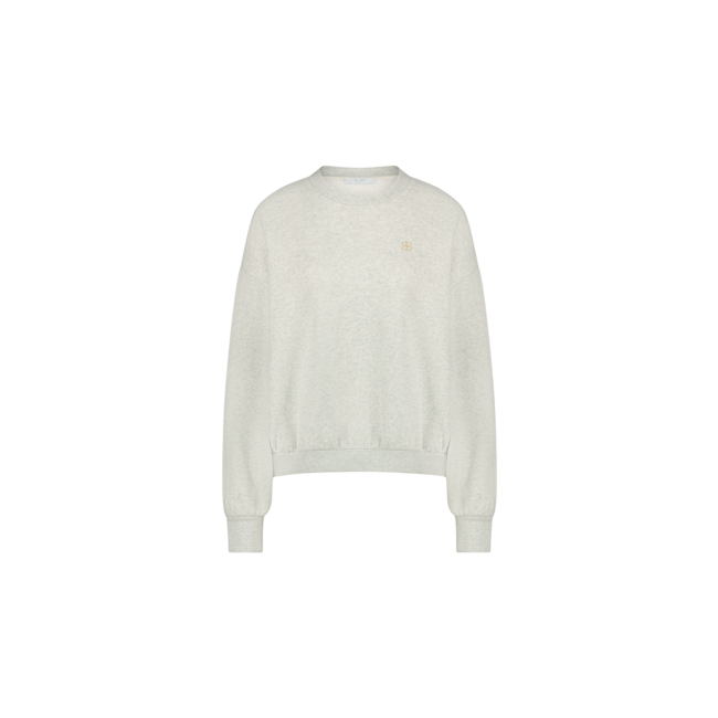 BY BAR bibi logo sweater light grey melee