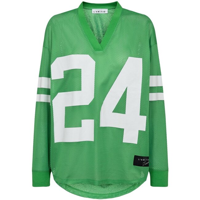 HAUTE L'AMITIÉ Drift Number LS Tee Green