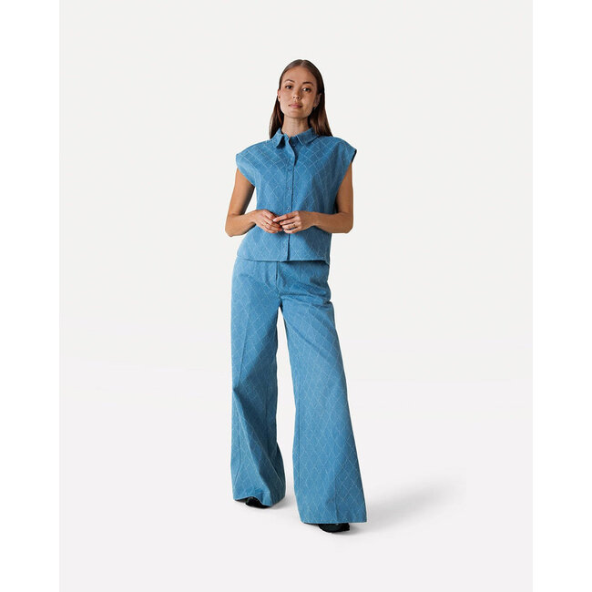 Another Label Nadine pants Light blue