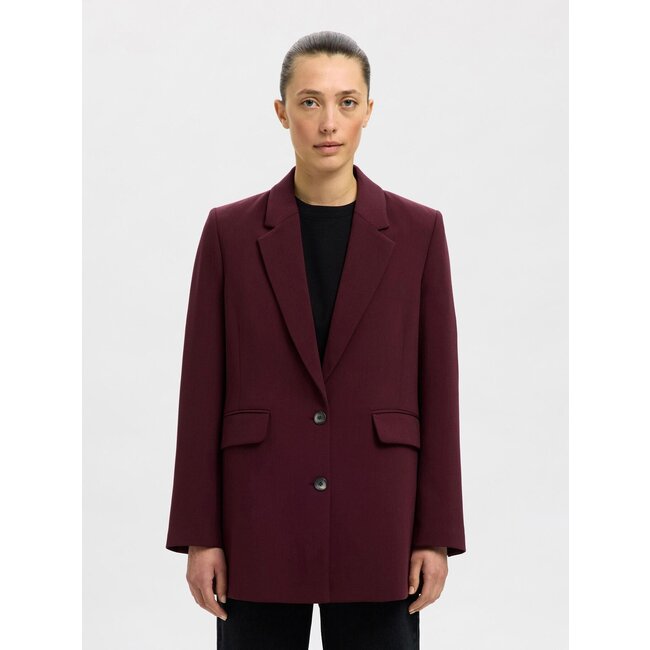 Selected Femme SLFRITA LS RELAXED BLAZER MEL NOOS Fig