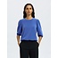 Selected Femme SLFTENNY 3/4 SWEAT TOP NOOS Dazzling Blue
