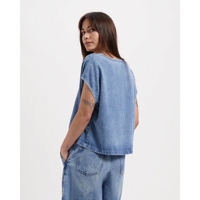 Kuyichi Emily Top Beaumont blue