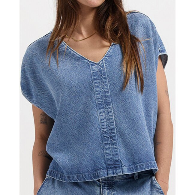 Kuyichi Emily Top Beaumont blue