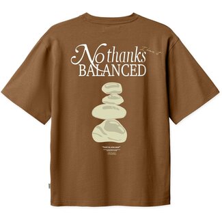 Woodbird WBBaine Balance tee Dark Brown