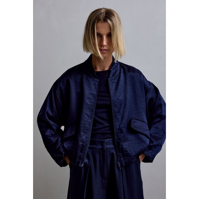 Femmes du Sud Lacy Satin Navy