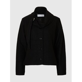 Selected Femme SLFDARLA LS KNIT JACKET Black