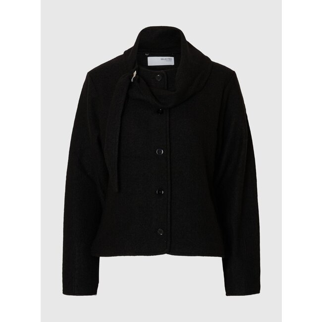 Selected Femme SLFDARLA LS KNIT JACKET Black