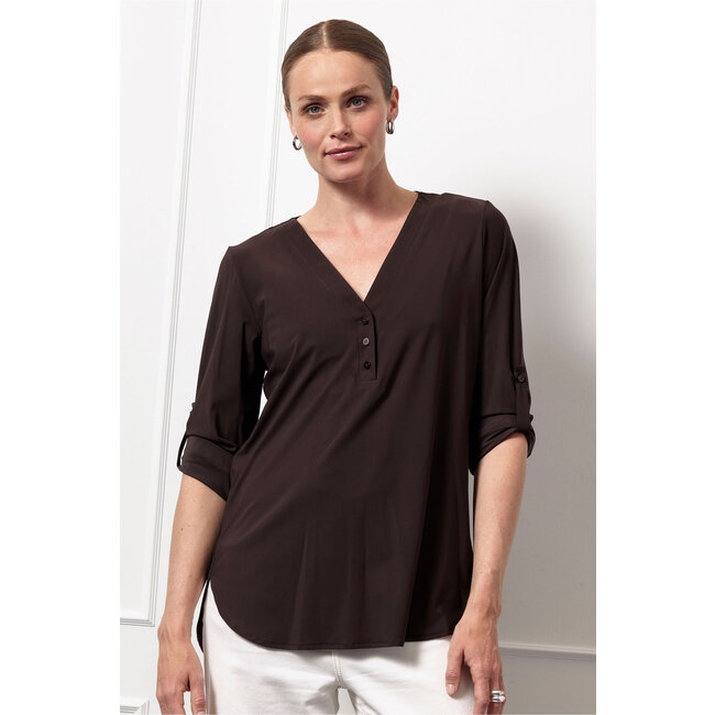 Studio Anneloes EVI BLOUSE ESPRESSO